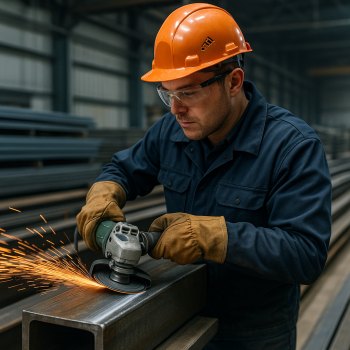 Технологии очистки и шлифовки б/у металлоконструкций перед повторным использованием — фото