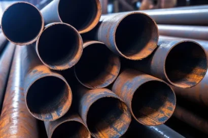 Труба лежалая 720х10 мм — Труба БУ 219х8 мм газ — фото