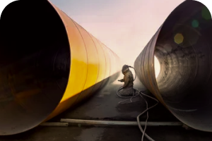 Трубы БУ — Вышлифовка поверхностных дефектов труб — фото